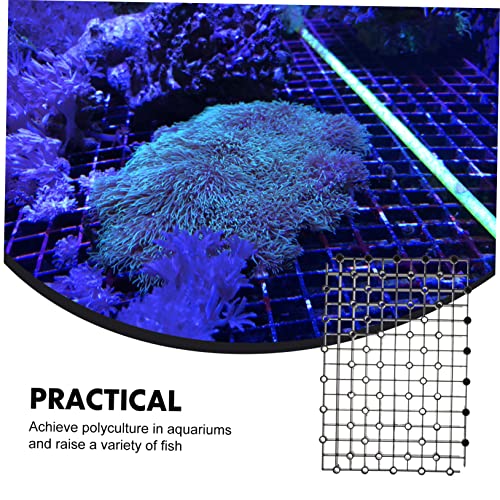 Aquarium Separator Gravel Plate DIY Tank Dividers Plastic Black Easy to Assemble - color: Black