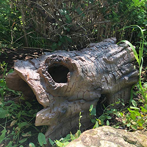 Aquascape Faux Log Fish Cave for Pond, Koi Predator Control | 78324 - size: 19-inch L x 12-inch W, style: Log