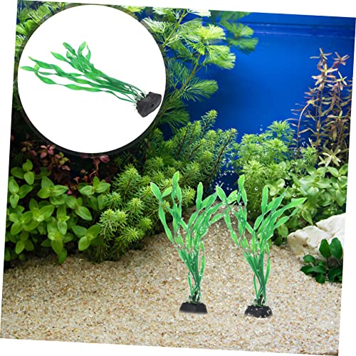 10pcs Decorative Aquarium Plants Natural-Looking Fake Grass for Fish Tank Decoration Desktop Aquarium Accessory for Enhancing Aquatic Environments