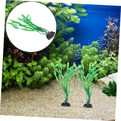 10pcs Decorative Aquarium Plants Natural-Looking Fake Grass for Fish Tank Decoration Desktop Aquarium Accessory for Enhancing Aquatic Environments