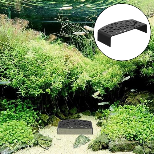 Abaodam 2pcs Shrimp Cave Hideout with Holes Aquarium Fish Tank Decoration Spawning Tube Shelter Black for Crayfish and Small Fish Habitat