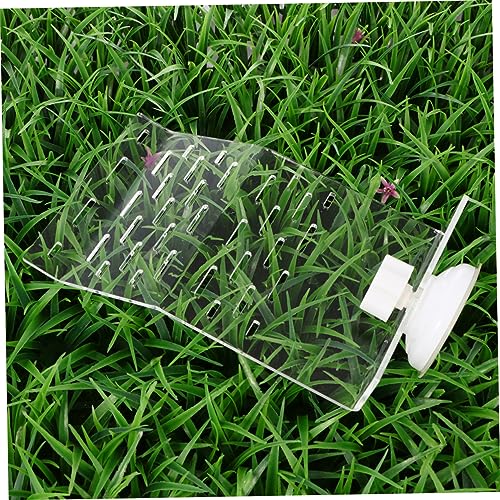 Transparent Turtle Basking Platform Small Climbing Slope for Turtles Reptiles Aquatic Pets Durable Plastic Aquarium Stand for Relaxed Resting Environment