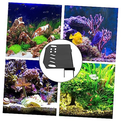 Mikikit Aquarium Tool Holder Wall-Mounted Organizer for Fish Tank Maintenance Tools and Stable Storage Rack for Aquatic Pruning Scissors and Tweezers Easy Installation Screws