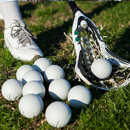 Champion Sports Practice Sponge Lacrosse Balls: Soft Touch for Professional, College & Grade School Indoor Training & Practice - style: White (12-Pack) -Indoor Practice Lacrosse Balls