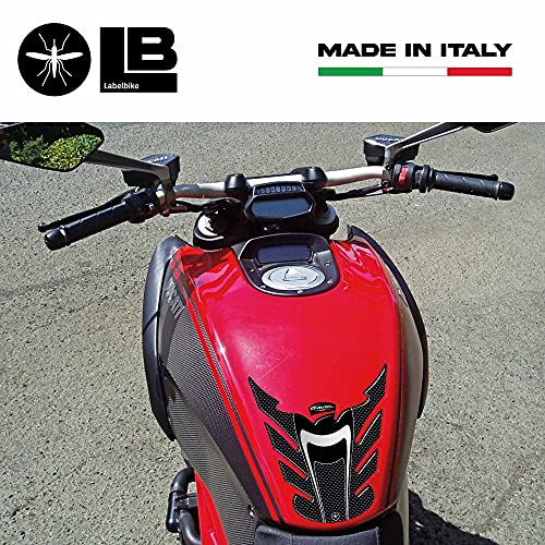 labelbike - 3D Sticker Motorcycle Fuel Tank Pad Protection and Decoration in Resin Compatible with Ducati DIAVEL