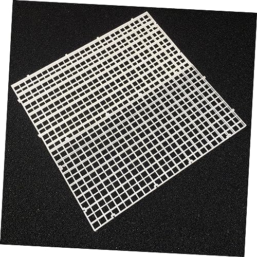 Kisangel 6pcs Fish Tank Divider Panels White Aquarium Isolation Lattice Plates for Breeding and Separation Easy to Install Suitable for Fish Tank Supplies and Bottom Filtering