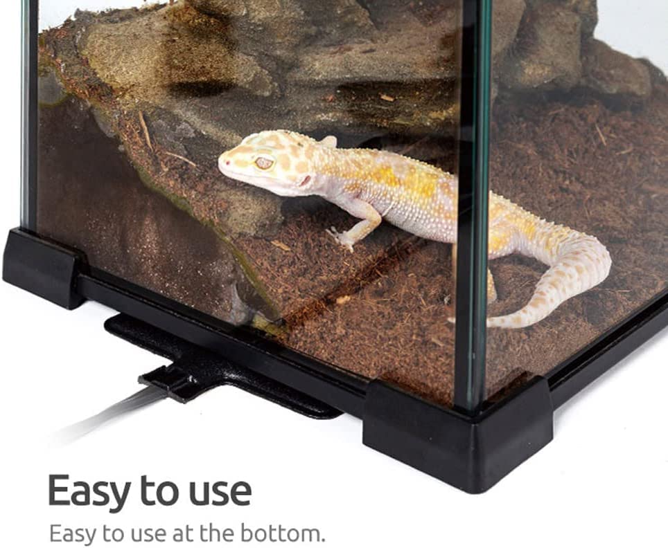 Reptile Heat Mat Reptile Heat Mats, Non-Adhesive Reptile Heating Pad With Temperature Adjustment, Waterproof Under Tank Terrarium Heating Cushion For Snakes For Lizards For Reptiles For Hermit Crab Tu