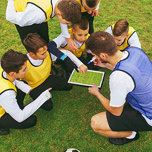Pure Vie Portable Magnetic Soccer Coaching Board Football Tactics Clipboard - color: 20.86'' X 12.20''
