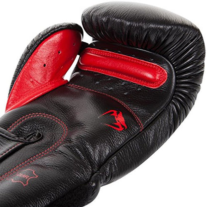 Venum Giant 3.0 Boxing Gloves - Nappa Leather - color: Black/Red, size: 12 oz