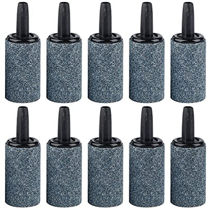 Pawfly Aquarium Air Stone 1 Inch, Fish Tank Air Stone Aerator Bubble Diffuser for Nano Air Pumps Small Buckets and Fish Tanks, 10 Pack