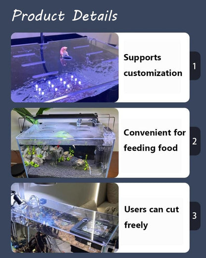 Cat Proof Fish Tank Lid, Acrylic Aquarium Lid, Planted Tank Aquarium Cover, Pet Proof Aquarium Lid for Aquarium Home, Enhanced Safety(60x45cm) - size: 60x45cm