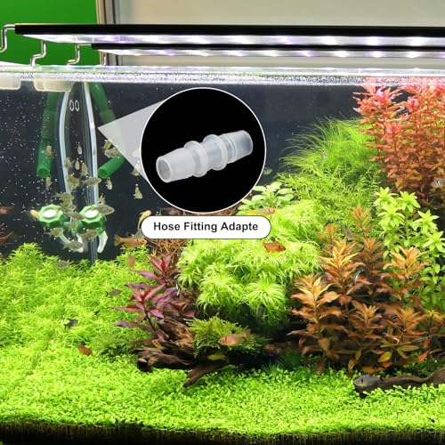 PATIKIL 5/16" x 5/16" Plastic Hose Barb Fitting, 5 Pcs Thru-Bulk Pipe Connectors Barbed Splicer Mender Joint Adapter Union for Aquarium Fuel Gas Liquid Air - size: 5/16" x 5/16"
