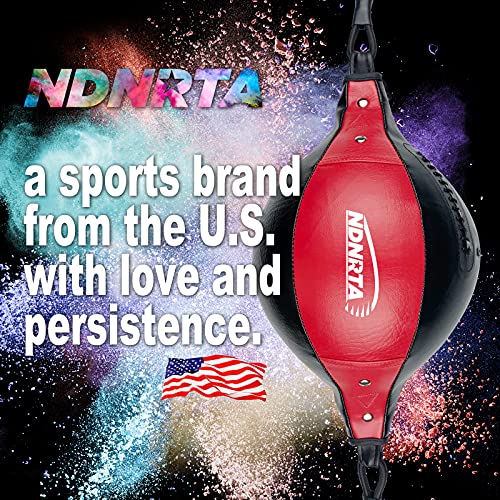 Double End Bag, (Classic Style Upgraded),Improve Reaction Speed, Boxing Equipment, Durable, Double End Punching Bags, Home Gym, Floor to Ceiling, for Boxing (Shipped from the U.S) - color: Black Red