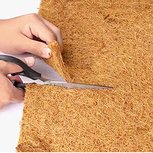16x80 inch Natural Coconut Coir Liner Sheets Coco Fiber Roll Coco Mat for Planter Flower Basket Liner Garden Decoration Animal Pet Pad - size: 16x80 inch