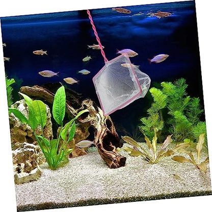 5pcs Portable Fishing Net Convenient Fish Catching Tool for Aquarium Small Fine Mesh Design for Gentle Handling of Fish Tank Supplies