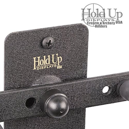 Handgun Hanger and Gun Storage for Holding Colt Smith and Wesson SIG Ruger Pistols - Heavy Duty Steel - Made in USA - color: Black 1 Pack