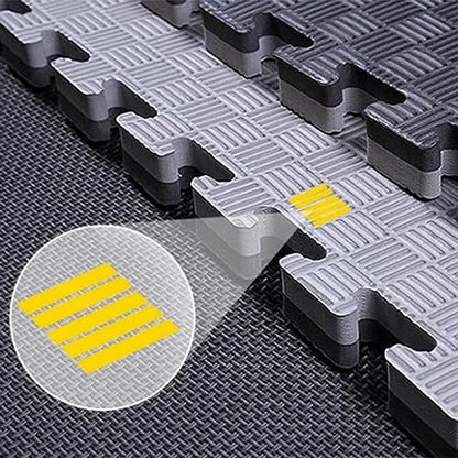 4 Pcs 100x100 CM Puzzle Exercise Mat, EVA Foam Interlocking Tiles for Exercise, Gymnastics and Home Gym, Three Thicknesses(Size:100x100x3cm)