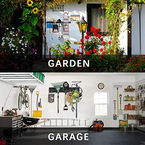 TORACK Tool Storage Rack Heavy Duty Garage Wall Mount Garden Tool Organizer - size: Metal Rack