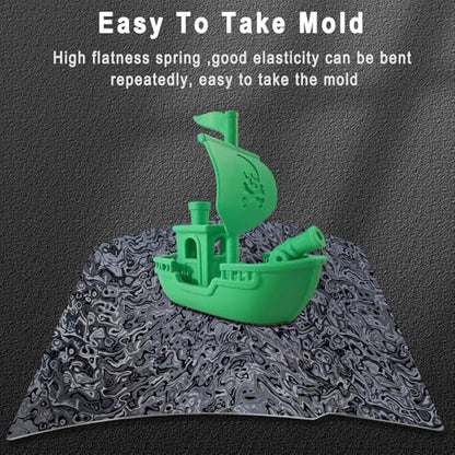 PEY (Camouflage & Ripple) 3D Printer Print Bed Spring Steel Build Pate Compatible with Bambu X1 / X1C / X1E / P1P / P1S / A1