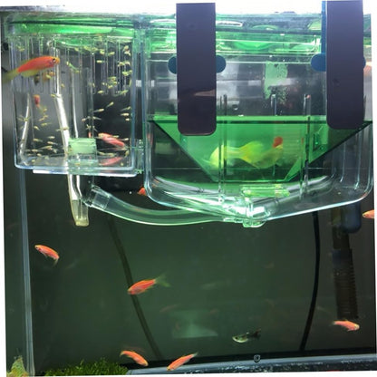 Mikikit Self Guided Incubator Box for Fish Transparent Breeding Tank for Aquarium Protects Fry and Newborns from Aggressive Fish Isolation Box for Hatching and Acclimation