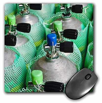Scuba Dive tanks, Manta Ray Bay Hotel, Yap - OC18 MDE0034 - Mouse Pad, 8 by 8 inches (mp_85193_1)