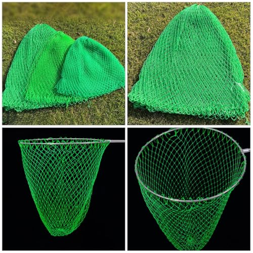 UPKOCH Replacement Thickened Nylon Fish Catching Net Head, Sturdy Mesh Basket for Fish Landing, Practical Detachable Fishing Landing Net for Outdoor Anglers
