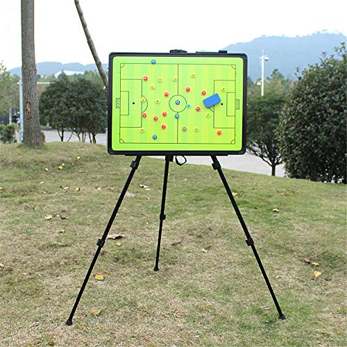 FantasyDay Soccer Coaching Tactical Board, Portable Magnetic Football Coach Blackboard Futsal Tactics Strategy Board - Sport Gift Training Assistant Equipment KIt with Player Markers, Pen and Eraser