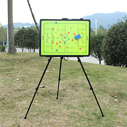 FantasyDay Soccer Coaching Tactical Board, Portable Magnetic Football Coach Blackboard Futsal Tactics Strategy Board - Sport Gift Training Assistant Equipment KIt with Player Markers, Pen and Eraser