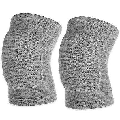 COMNICO Arm Brace Pads Elbow Protector Strap Pair Gray, Breathable Anti-Collision Sponge Tendonitis Fitness Volleyball Basketball Tennis Golfers Knee Support Band for Kids Men Women Elderly - color: Gray(40-75kg)