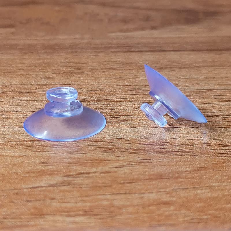 30mm/1.18" Suction Cups for Glass Table Tops, Rubber Transparent Anti-Collision Sucker Pad Without Hooks for Home Decoration 30 Pcs