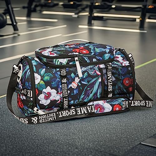 Gym Duffle Bag Backpack,4‑Way Waterproof with Shoe Compartment Travel Laptop - color: Turquoise