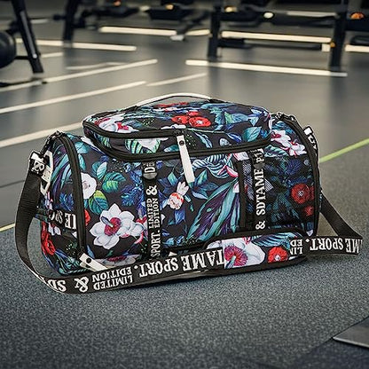 Gym Duffle Bag Backpack,4‑Way Waterproof with Shoe Compartment Travel Laptop - color: Turquoise
