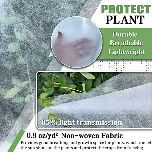 Plant Covers Freeze Protection, 7FT x 25FT 0.9oz Reusable Frost Cloth Plant Blankets Floating Row Cover for Garden Clod Winter Frost Sun Pest Protection