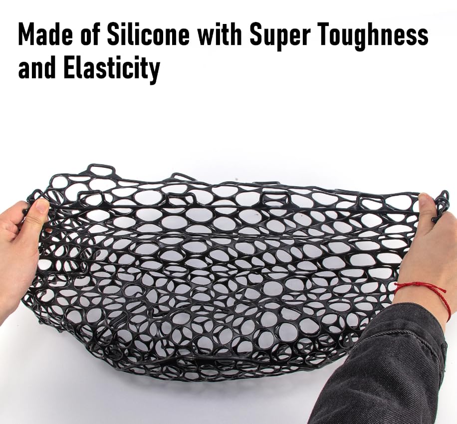 Pack of 1 Silicone Fishing Net Head Durable Fly Fishing Replacement Mesh Net Depth Mesh Landing Net Fishing Accessory Tool