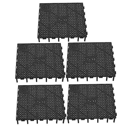 HANABASS 5pcs Aquarium Divider Trays Flexible Grid Divider for Fish Tank Isolation for Fish Prevention Easy to Assemble Bottom Plates