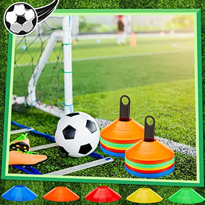 Lewtemi Soccer Disc Cones 7.5'' Sports Agility Training - color: Mixcolor