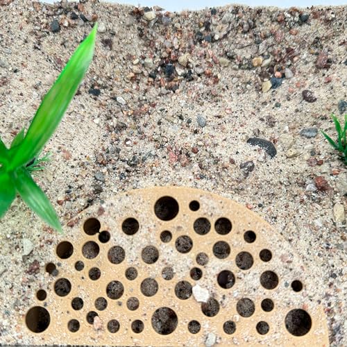 Shrimp Breeding Protector | Shrimp Breeding Cave Aquarium Tunnel (Light Brown) - color: Light Brown