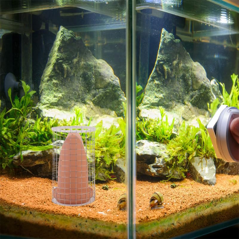 UPKOCH Fish Spawning Bucket with Isolate Net Breeding Cone for Angelfish Shrimp Aquarium Fish Egg Hatching 7.87X4.33X4.33In