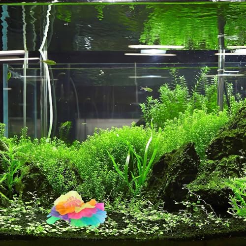 SUPVOX Lifelike Silicone Aquatic Plant Ornament Purple Simulation Water Plant for Fish Tank Decoration for Home and Office Aquarium