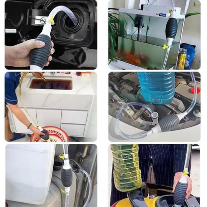 Multifunction Liquid Sucker Pump, 2024 New Manual Fuel Transfer Pump Portable Siphon Pump for Gas Gasoline Oil Fuel Petrol Diesel Fluid Water Fish Tank (3.3ft) - size: 3.3ft