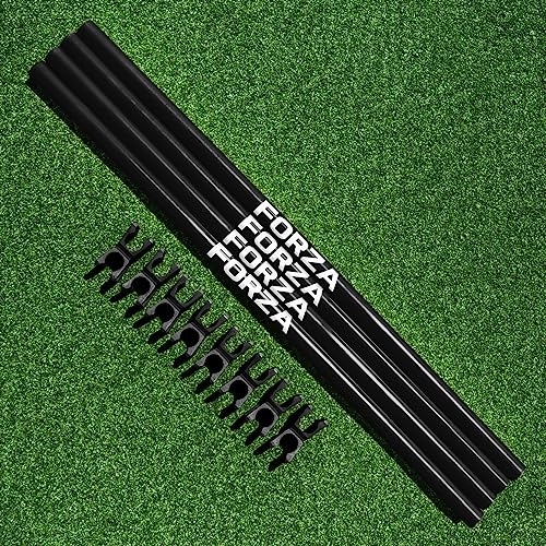 FORZA Agility Poles & Clips | Create Your Own Hurdles - 8 Color Options - color: Black, style: Poles & Clips