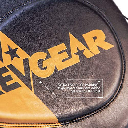 Revgear Boxing Pads Gel Focus - Boxing Mitts, Boxing Training Pads, Adjustable Hook and Loop Closure, Durable Synthetic Leather, Anti Shock Gel - Pair