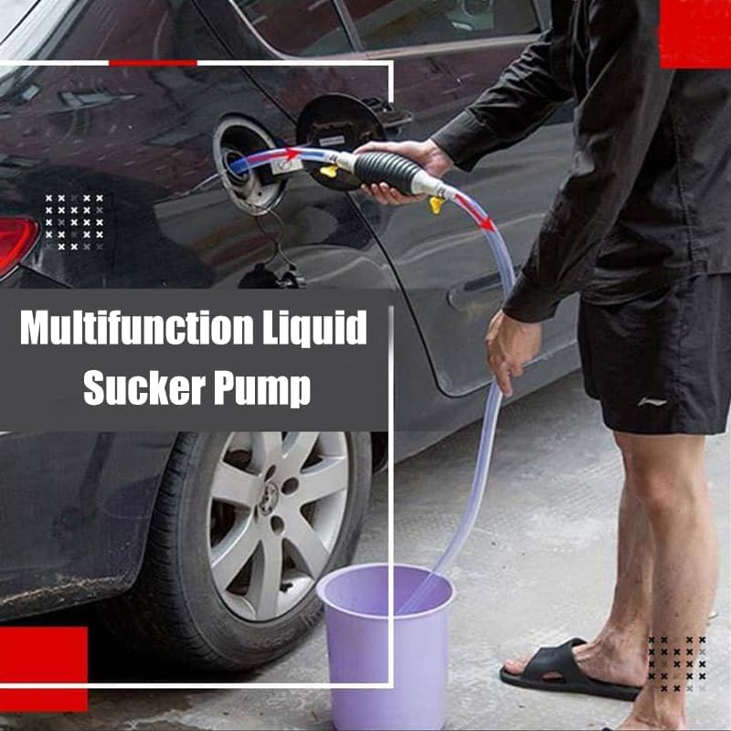 2024 Multifunction Liquid Sucker Pump, Manual Fuel Transfer Pump Portable Siphon Pump for Gas Gasoline Oil Fuel Petrol Diesel Fluid Water Fish Tank (9.8ft) - size: 9.8ft