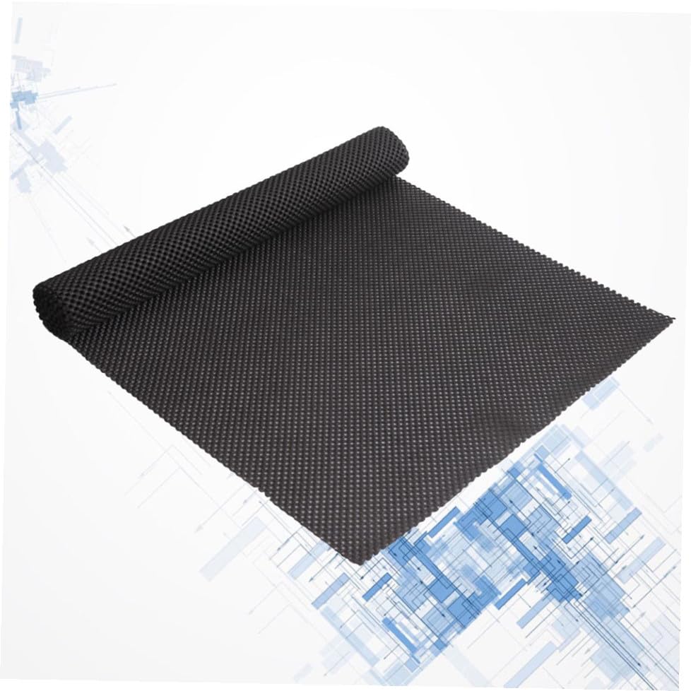 Multipurpose Non Slip PVC Mat Large Grip Liner for Home Office Caravans More for Kitchen Cabinets and Shelves Black