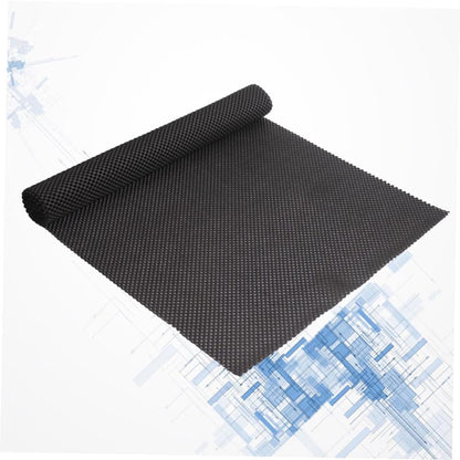 Multipurpose Non Slip PVC Mat Large Grip Liner for Home Office Caravans More for Kitchen Cabinets and Shelves Black