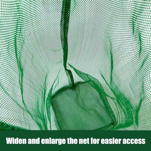 Fishing Net Bag Fish Collection Bag Nylon Fishing Net Fish Storage Bag（Green）