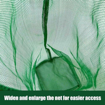 Fishing Net Bag Fish Collection Bag Nylon Fishing Net Fish Storage Bag（Green）