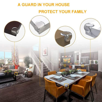 Corner Protector for Baby, Protectors Guards, Furniture Corner Guard & Edge Safety Bumpers - Baby Proof Bumper Cushion - Clear & Transparent (12 Pack)