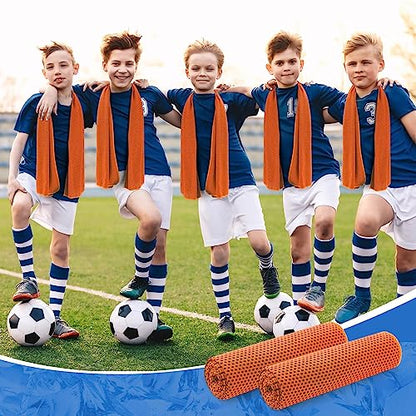 Hosuly 100 Pack Cooling Towels, 40"x12" - color: Orange