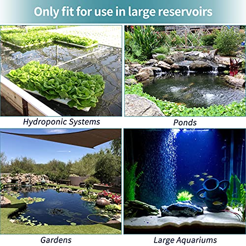 Pawfly Aquarium 8 Inch Air Stone Cylinder for Larger Pump Bubble Diffuser for Outdoor Pond Garden Circulation System and Large Fish Tanks - size: 8 Inch